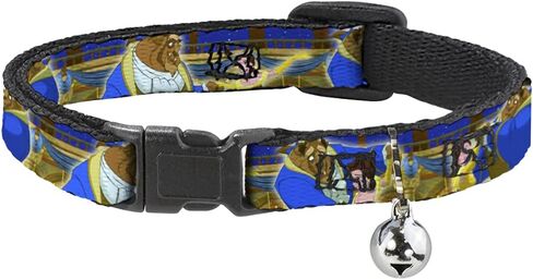 Buckle-Down Breakaway Cat Collar - Beast & Belle Ball Scene Poses - 1/2" Wide - Fits 8-12" Neck - Medium in Saudi Arabia