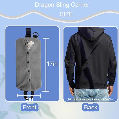 Bearded Dragon Carrier Set, Reptile Carrier Kit Includes Bearded Dragon Leash and Carrier, Shark Costume, Bearded Dragon Harness Vest with Costume for Small Pets Travel in Saudi Arabia