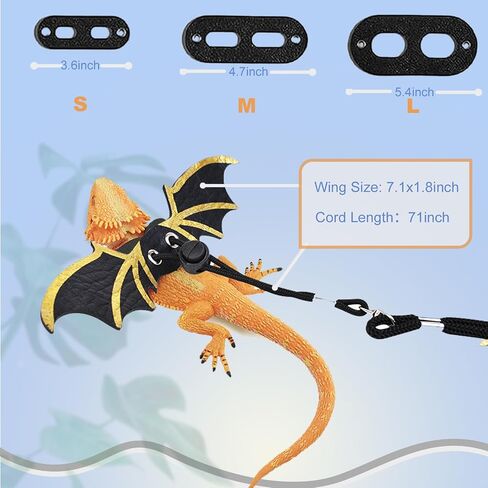 Bearded Dragon Carrier Set, Reptile Carrier Kit Includes Bearded Dragon Leash and Carrier, Shark Costume, Bearded Dragon Harness Vest with Costume for Small Pets Travel in Saudi Arabia