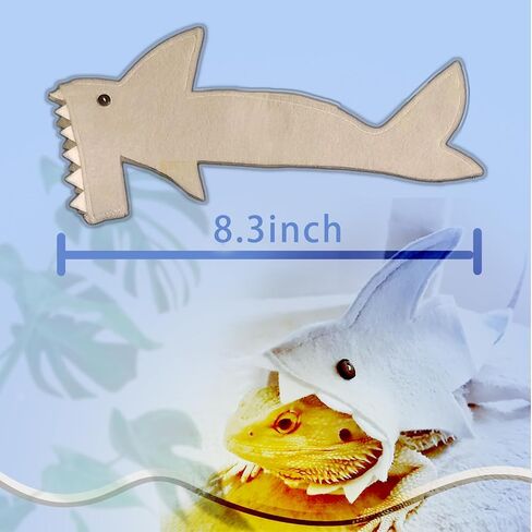Bearded Dragon Carrier Set, Reptile Carrier Kit Includes Bearded Dragon Leash and Carrier, Shark Costume, Bearded Dragon Harness Vest with Costume for Small Pets Travel in Saudi Arabia