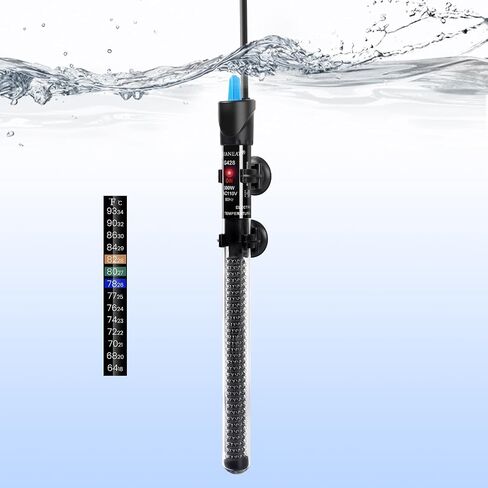 AQUANEAT Aquarium Heater, 50W Fish Tank Heater, Adjustable Submersible Water Thermostat with Thermometer in Saudi Arabia