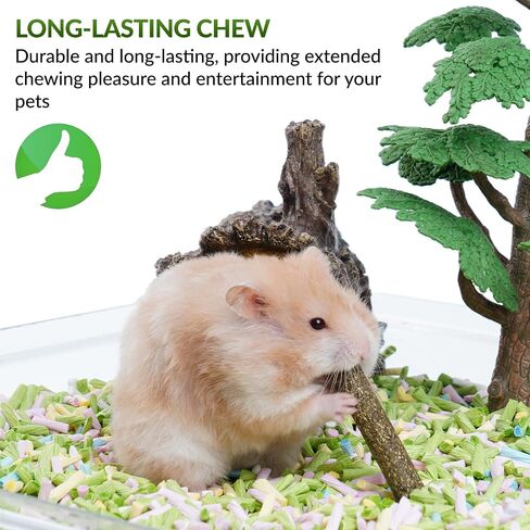 50-60 PCS Natural Rabbit Chew Toys, Rabbit Treats, Guinea Pig Chew Toys, Bunny Toys, Hamster Treats, Timothy Stick, Apple Sticks, Sweet Bamboo, for Guinea Pig, Hamster, Chinchilla, Rat, Small Animals in Saudi Arabia