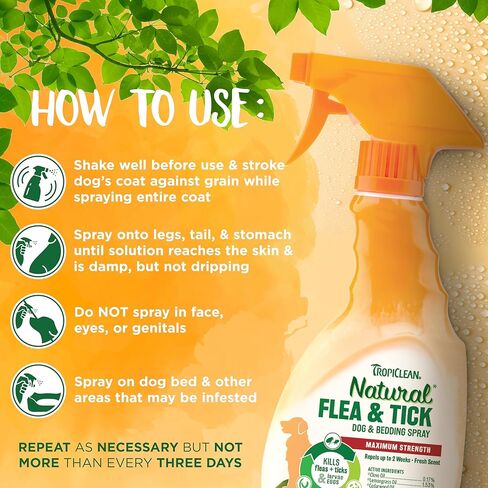 مجموعة شامبو ورذاذ الفراش الطبيعي المهدئ للبراغيث والقراد | الوقاية من البراغيث والقراد | شامبو الكلب | علاج البراغيث والقراد يحمي ويصد | صنع في الولايات المتحدة الأمريكية in Kuwait