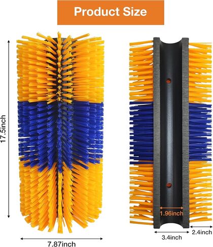 Livestock Scratching Brush, Goat Brushes for Scratching, Horse Scratcher, Cow Scratcher Brush, Animal Back Scratching Itch Relief Full Massage Grooming Brush Kit with 2 Pairs Accessories in Saudi Arabia
