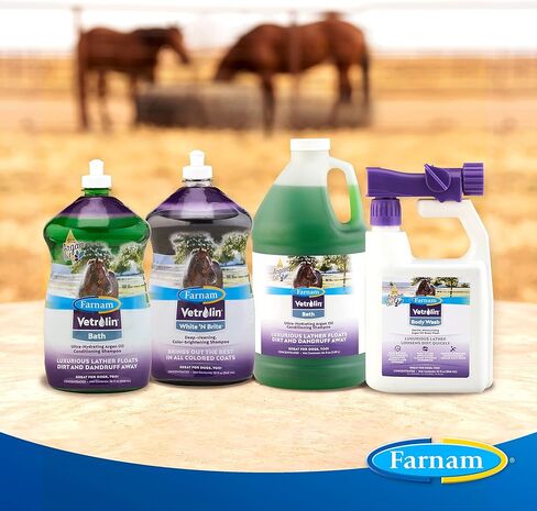 شامبو فارنام فيترولين وايت آند برايت، شامبو للتنظيف العميق وتفتيح الألوان للخيول والكلاب. 32 أوقية in Kuwait