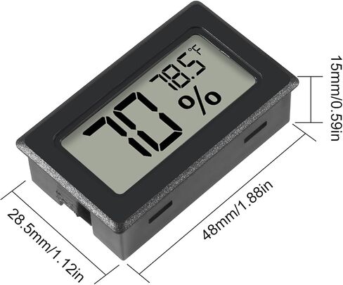 6 Pack Mini Hygrometer Indoor Humidity Meter Hygrometer Thermometers ，Humidity Meters Gauge Hygrometer Mini Digital Thermometer Hygrometer with Fahrenheit (℉) for Humidors, Greenhouse, Garden, Cellar in Saudi Arabia