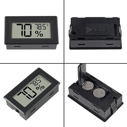 6 Pack Mini Hygrometer Indoor Humidity Meter Hygrometer Thermometers ，Humidity Meters Gauge Hygrometer Mini Digital Thermometer Hygrometer with Fahrenheit (℉) for Humidors, Greenhouse, Garden, Cellar in Saudi Arabia