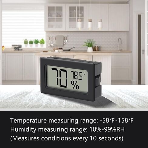 6 Pack Mini Hygrometer Indoor Humidity Meter Hygrometer Thermometers ，Humidity Meters Gauge Hygrometer Mini Digital Thermometer Hygrometer with Fahrenheit (℉) for Humidors, Greenhouse, Garden, Cellar in Saudi Arabia
