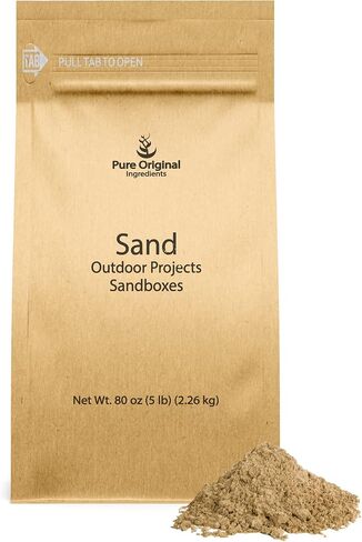 Pure Original Ingredients Sand (5 lb) Washed & Cleaned, Outdoor Projects, Ideal For Rendering in Saudi Arabia