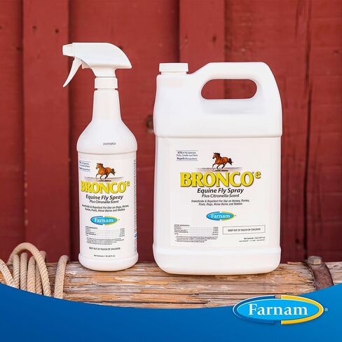 Farnam Broncoe Water-based Fly Spray with Citronella Scent for Horses, Dogs, and Premises 32 Ounces in Saudi Arabia
