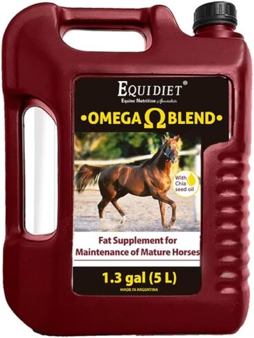 OMEGA BLEND supplement - horse weight gain supplement - supplement cool calories horse - for horses - Omega 3 and 6 - Natural Antioxidants Chia Canola - Stimulates muscle development in Saudi Arabia