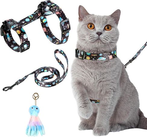 Leekalos Cat Harness and Leash for Walking,Cats Escape Proof - Adjustable Kitten Harness for Large Small Cats, Use Safe & Easy,Fit for Puppy,Rabbit in Saudi Arabia