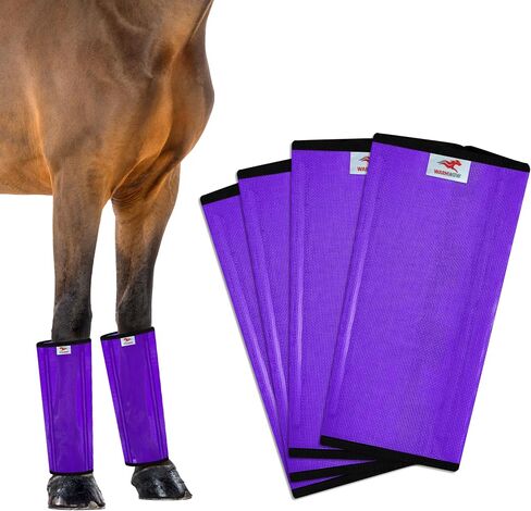 Mesh Horse Fly Boots Set of 4, Mesh Boots for Horses, Leggings for Horses, Reduce-Stomping, Breathable Mesh, Loose Fitting, Stay Up Not Sag, No Rub in Saudi Arabia