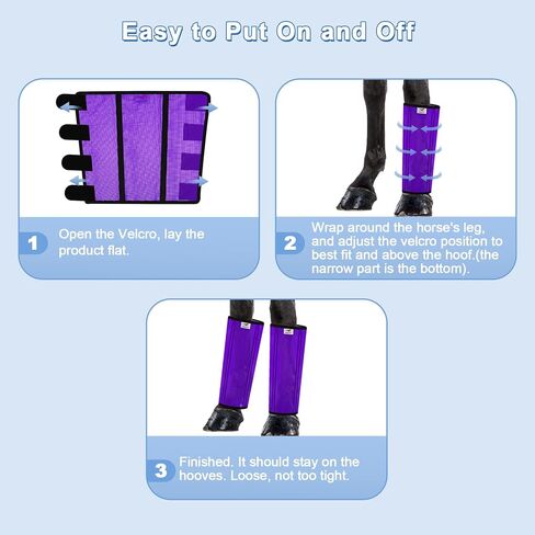 Mesh Horse Fly Boots Set of 4, Mesh Boots for Horses, Leggings for Horses, Reduce-Stomping, Breathable Mesh, Loose Fitting, Stay Up Not Sag, No Rub in Saudi Arabia