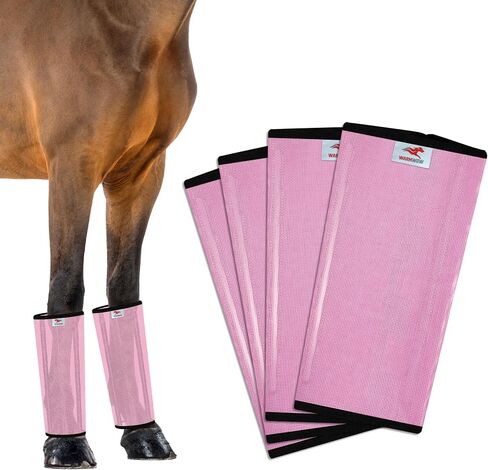 Mesh Horse Fly Boots Set of 4, Mesh Boots for Horses, Leggings for Horses, Reduce-Stomping, Breathable Mesh, Loose Fitting, Stay Up Not Sag, No Rub in Saudi Arabia