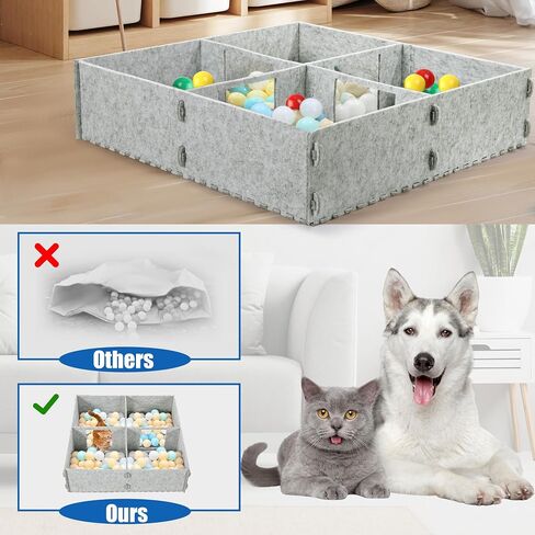 Large Cat Ball Pit wiht Samll Doors,23.6 Inch Foldable Ball Pit for Cats and Dogs,Indoor Outdoor Ball Pit for Pet Interactive Playtime Toy for Active Pets in Saudi Arabia