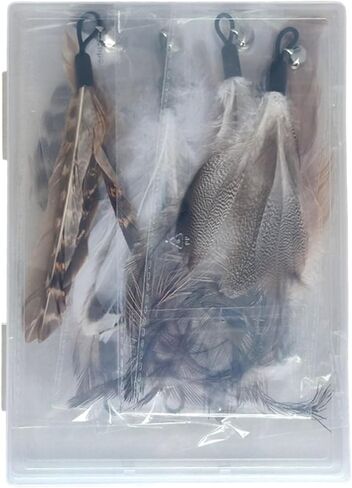 Cat Toy 2PCS Ultra-Long Cat Teaser(50"+38")+9PCS Da Bird Feather Refills,Cat Fishing Pole Toy,Interactive Cat Toys -Retractable Cat Wand Toy and Feather Toys Refills for Indoor Cats in Kuwait