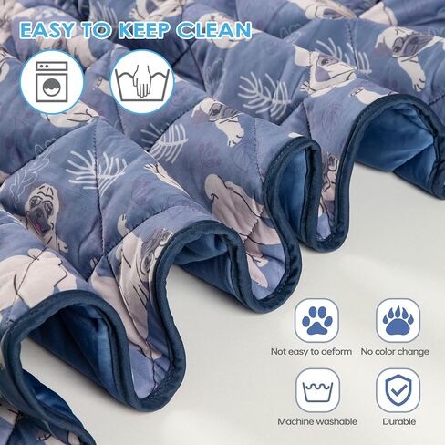 Dog Cooling Mat, Washable Dogs Cats Pet Non-Toxic Cooling Pads Summer Sleeping Kennel Mats，Pet Self Cool Ice Blanket for Indoor & Outdoor Dog Beach Essentials Light Gray Large in Saudi Arabia