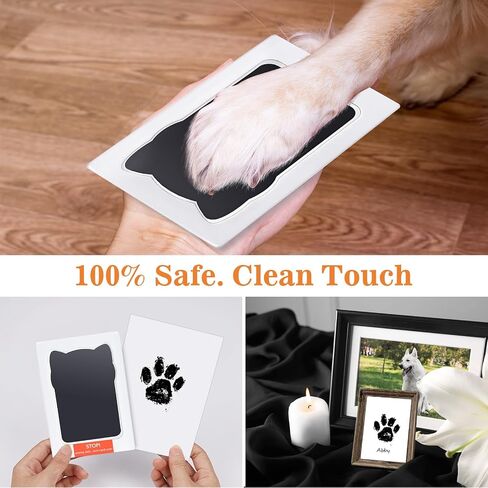Nabance Paw Print Kit for Dog Cats, Pet Paw Print Impression Kit, 4 Inkless Print Pads, 8 Imprint Cards, Nose Print Stamp Pad for Dogs, Clean Touch Pet Footprint Kit, Pet Paw Ink Pad Family Keepsake in Saudi Arabia