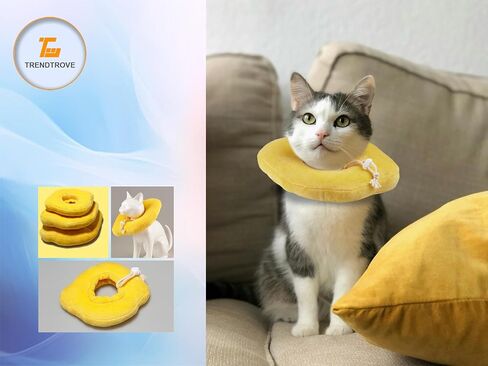 2PCS Cat Cone Collar and Cat Recovery Suit, Anti-Bite, Stop Licking Wounds, Adjustable Soft Elizabethan Cone, Cat Onesie for Female Cat After Surgery in Saudi Arabia