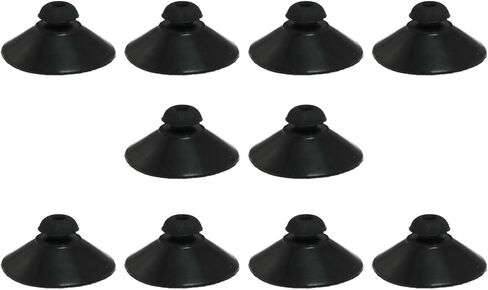 Maxmoral 10PCS Aquarium Suction Cup Clip 28MM Fish Tank Water Light Suction Cup Holder Rubber Suction Cup Clamp Used for Aquarium Inflatable Filtration Air Fish Tank Aeration Setup Black in Saudi Arabia