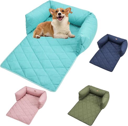 Dog Sofa Bed Mat, Couch Cover for Dog, Fabric Couch with Non-Slip Botton for Cats or Small Medium Dog Chair, Pet Cushion Cover, Furniture Protector Pet Sofa Mat for Dogs and Cats (Aqua) in Saudi Arabia