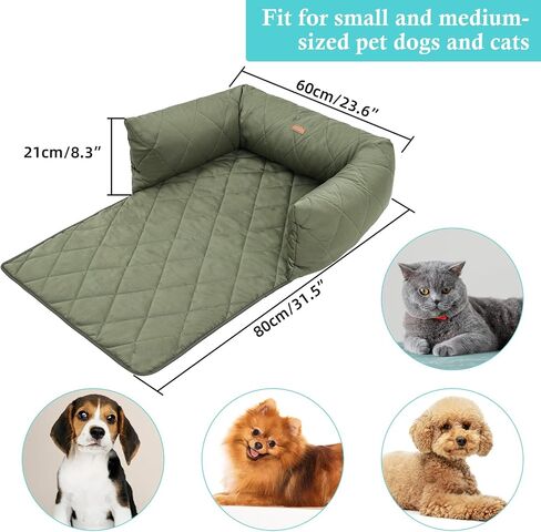 Dog Sofa Bed Mat, Couch Cover for Dog, Fabric Couch with Non-Slip Botton for Cats or Small Medium Dog Chair, Pet Cushion Cover, Furniture Protector Pet Sofa Mat for Dogs and Cats (Aqua) in Saudi Arabia