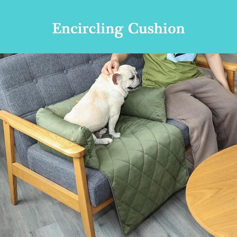 Dog Sofa Bed Mat, Couch Cover for Dog, Fabric Couch with Non-Slip Botton for Cats or Small Medium Dog Chair, Pet Cushion Cover, Furniture Protector Pet Sofa Mat for Dogs and Cats (Aqua) in Saudi Arabia