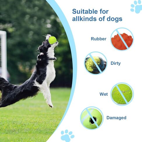 Ball Launcher for Dogs, Automatic Dog Ball Launcher with 12 Tennis Ball, Interactive Dog Toys Pet Ball Indoor Outdoor Thrower Machine (Blue Automatic Tennis Ball) in Saudi Arabia