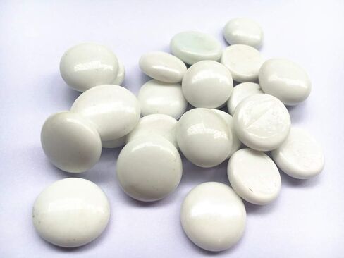 Glass Gems Stone, 1 Lb (1 Pound) Flat Pebbles Marbles for Vase Fillers, Wedding Table Scatter, Aquarium Fillers Decor, Party Decoration, Crystal Rocks (Approx 100 pcs) (Purple) in Saudi Arabia