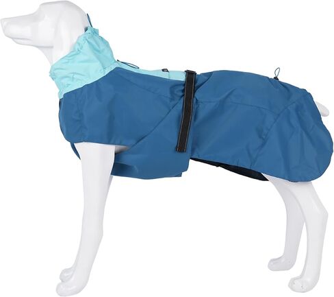 Dog Raincoat, All-Weather Jacket, Waterproof, Windproof & Lightweight Outdoor Coat, Blue (Medium) in Saudi Arabia