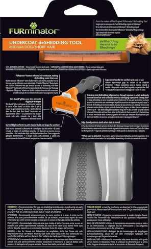 FURminator Undercoat deShedding Tool for Medium Short Hair Dogs 9-23 kg, T691665 in Kuwait