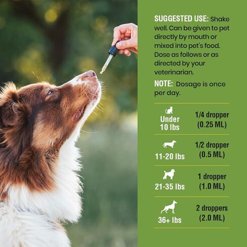 علاج طبيعي واسع النطاق للقطط والكلاب ضد الطفيليات والسموم، دعم وسلالات المعالجة المثلية، صنع في الولايات المتحدة الأمريكية، 2 أونصة in Kuwait