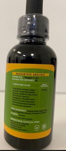 علاج طبيعي واسع النطاق للقطط والكلاب ضد الطفيليات والسموم، دعم وسلالات المعالجة المثلية، صنع في الولايات المتحدة الأمريكية، 2 أونصة in Kuwait