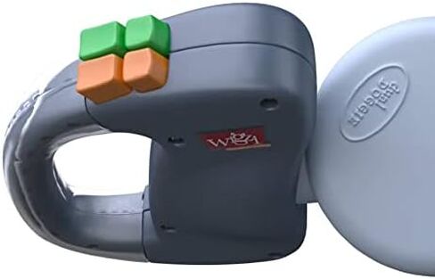 WIGZI 2 Two Dog Reflective Retractable Pet Leash – 360 Degree Zero Tangle Patent - Two Dogs Each up to 50 lbs and 10ft. Reflective Orange and Green Leads. Dual Locking, Small, Gray in Kuwait