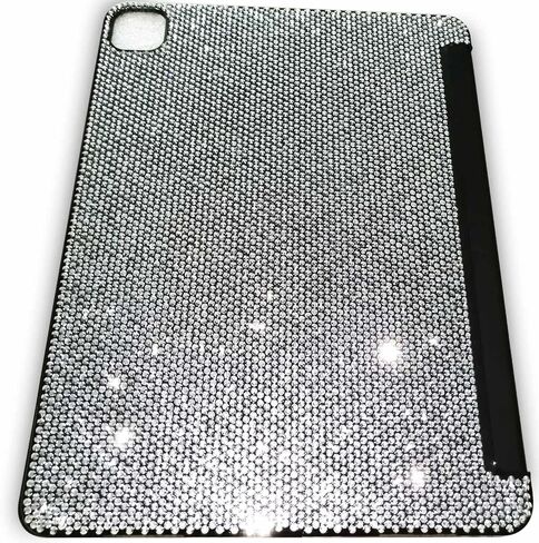 حافظة بلينغ حجر الراين متوافقة مع موديلات iPad Pro 13 بوصة M4 (2024/7th Gen): A2925، A2926، A3007 - ألماس لاصق يدويًا عالي الجودة، غلاف صلب كريستالي لامع أنيق فاخر in Kuwait
