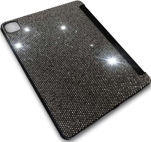 حافظة بلينغ حجر الراين متوافقة مع موديلات iPad Pro 13 بوصة M4 (2024/7th Gen): A2925، A2926، A3007 - ألماس لاصق يدويًا عالي الجودة، غلاف صلب كريستالي لامع أنيق فاخر in Kuwait