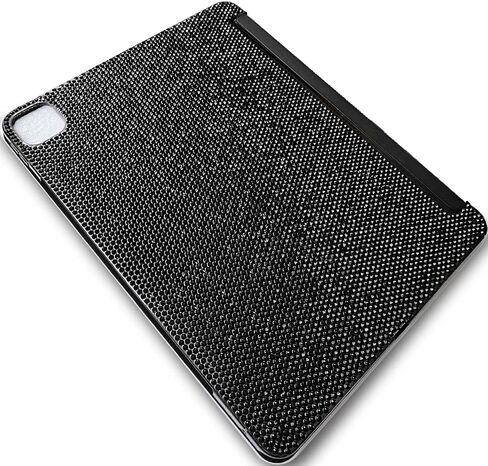 حافظة بلينغ حجر الراين متوافقة مع موديلات iPad Pro 13 بوصة M4 (2024/7th Gen): A2925، A2926، A3007 - ألماس لاصق يدويًا عالي الجودة، غلاف صلب كريستالي لامع أنيق فاخر in Kuwait