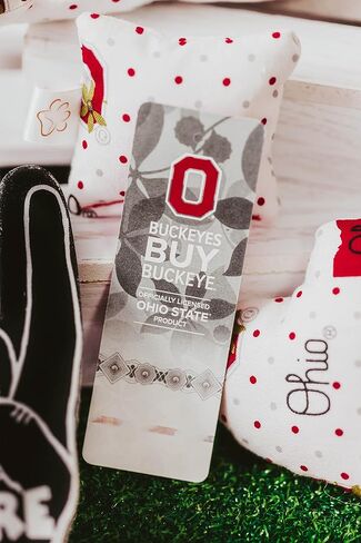 Ohio State Helmet Stripe Neck Tie that Slips Onto Your Dogs Existing Collar (Large 10 inch length) in Saudi Arabia