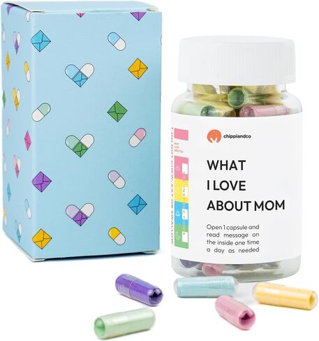 Chippi & Co 50 Positive Messages In A Bottle, Message In A Bottle Kit, Daily Affirmations Motivation Gifts, Stress Relief Gifts, Positive Affirmation Gifts For Women, Men, Birthday Gifts For Mom in Saudi Arabia