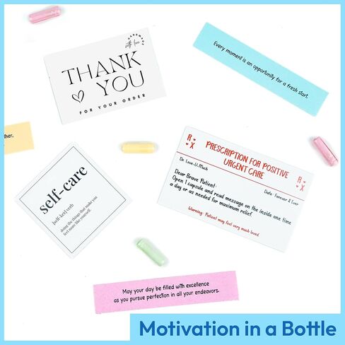 Chippi & Co 50 Positive Messages In A Bottle, Message In A Bottle Kit, Daily Affirmations Motivation Gifts, Stress Relief Gifts, Positive Affirmation Gifts For Women, Men, Birthday Gifts For Mom in Saudi Arabia