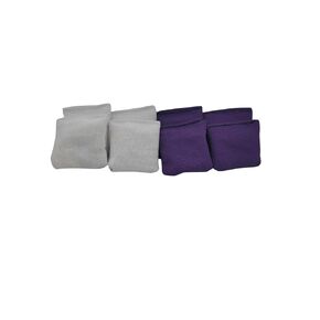 2 inch purple and white mini tabletop cornhole bags mini bean bag toss