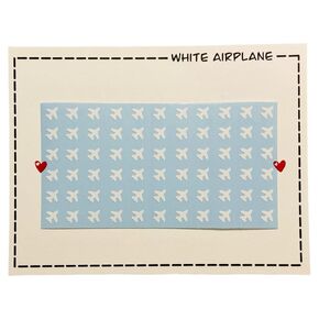 White Airplane Nail Art Decals | Nail Stickers for White Airplane Nail Art | Self Adhesive Nail Stickers Made With High Quality Vinyl | Travel Vacation Themed Decals for Nail Decoration