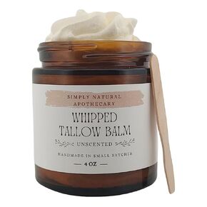 Beef Tallow for Skin - Beef Tallow Balm - Whipped & Handmade Moisturizing Face and Body Cream/Butter -Sensitive & Dry Skin - Grass Fed Cows - Frankincense Essential Oil