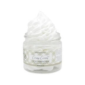 Creamy Coconut Whipped Soap, Regular Soap, Body Wash, and Shave Cream All In One (Small)