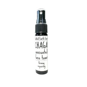 Unscented Chaga Mushroom Face Toner - 1 fl oz - Herbal Spray - Infused Natural Facial Mist for Dry Skin