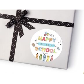 120-Pack 'A Little Treat to Make the First Day Sweet' Motivational Stickers 1.6'' Round Colorful Back-to-School Designs for Students, Teachers & Parents | Perfect for Rewards, Décor & Personalization