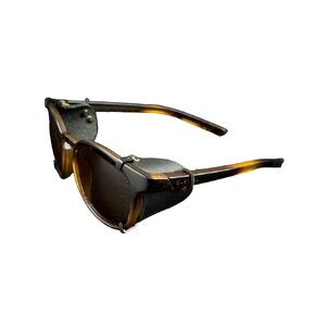 Removable side shields for sunglasses, leather side shields for protect your eyes (Black)