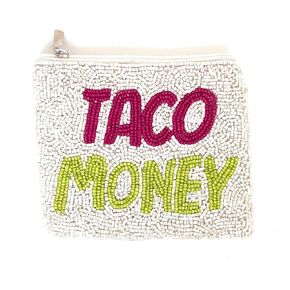 Taco Money Coin Purse Pouch, Small Wallets for Her, Gift Card Pouch, Birthday Gifts, Taco Lover Must Have, Small Pouch