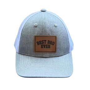 Best Sis Ever Leather Patch Cap for Boy Girl, Gifts For New Sister Big Brother Toddler Adjustable Sibling Matching Hats, Sibling Gift Hat MESH (PINK MESH, BEST SISTER EVER)